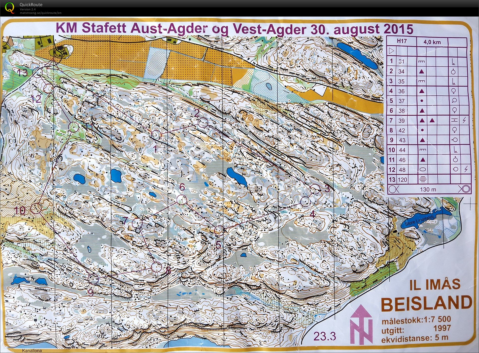 KM stafett VAOK (30.08.2015)