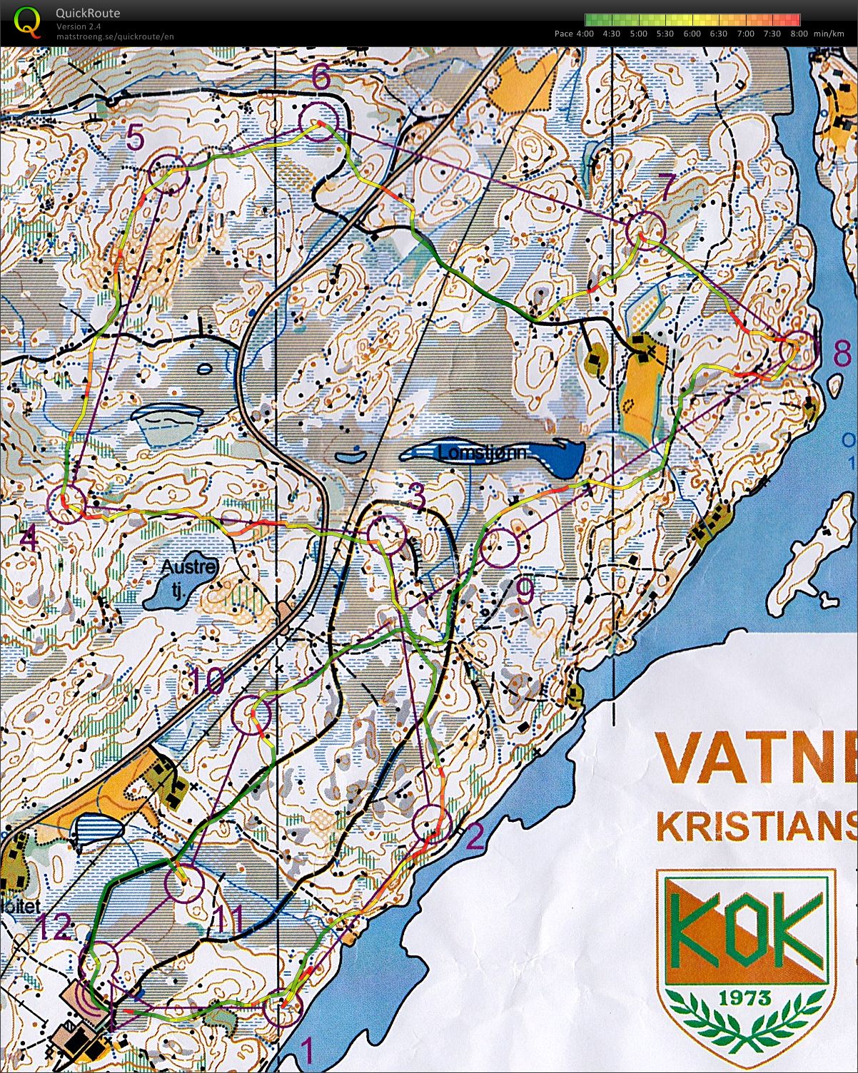 KM stafett VAOK / AAOK 1. etp (2014-08-24)