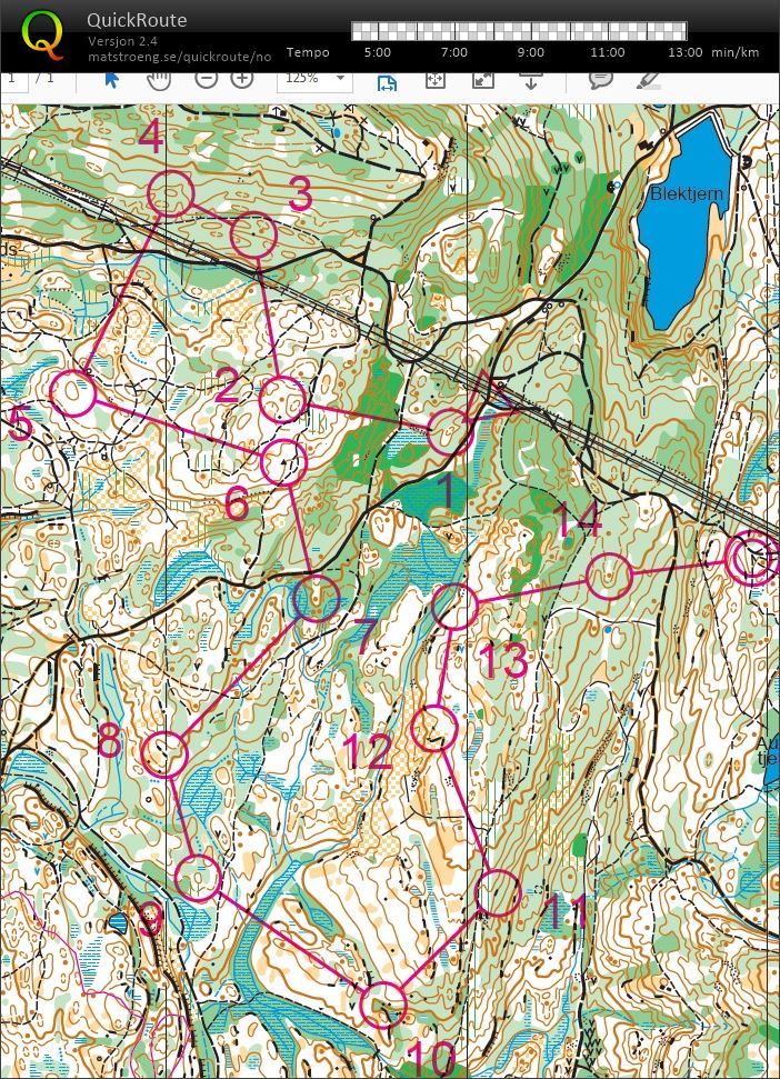 Trening Strømsåsen (2018-07-13)