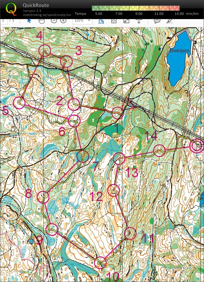 Trening Strømsåsen (2018-07-13)