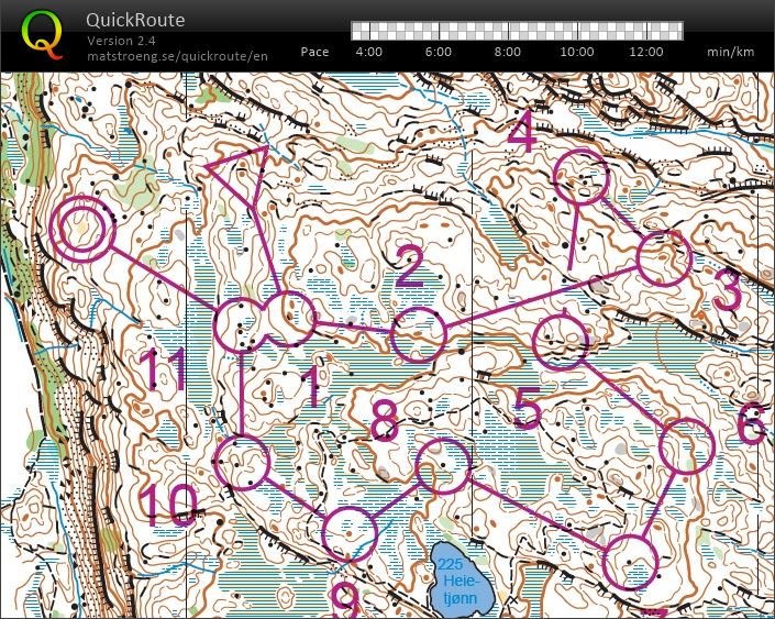 Ei lita løype på Sandnesheia (2019-03-30)