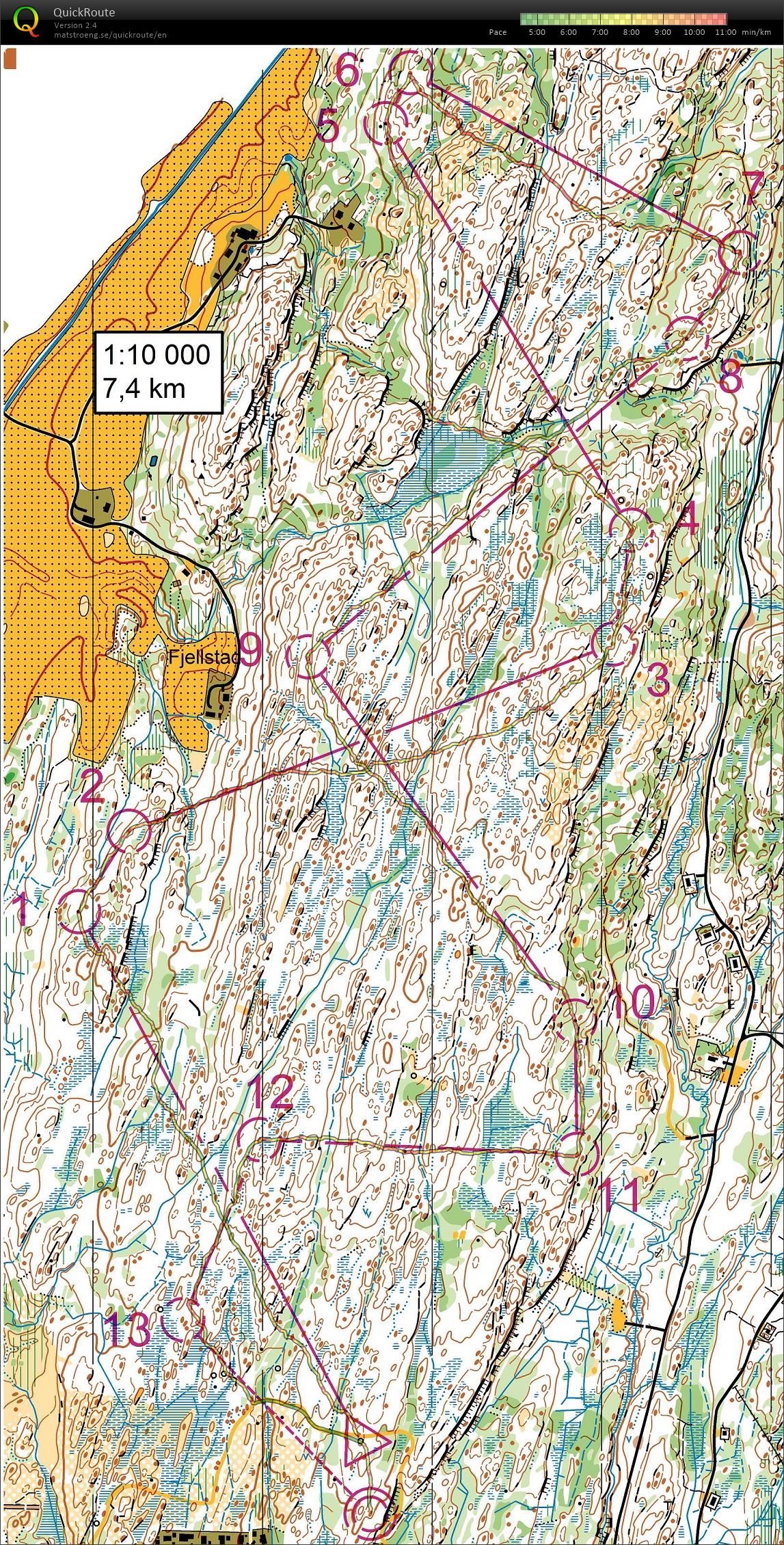 Semilangstrekk Kirkebygda (2019-07-10)