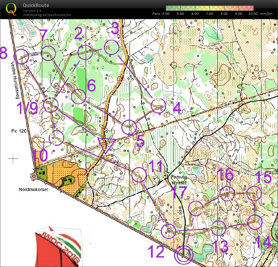 Retningsløping Nordmokorset (28/10/2021)