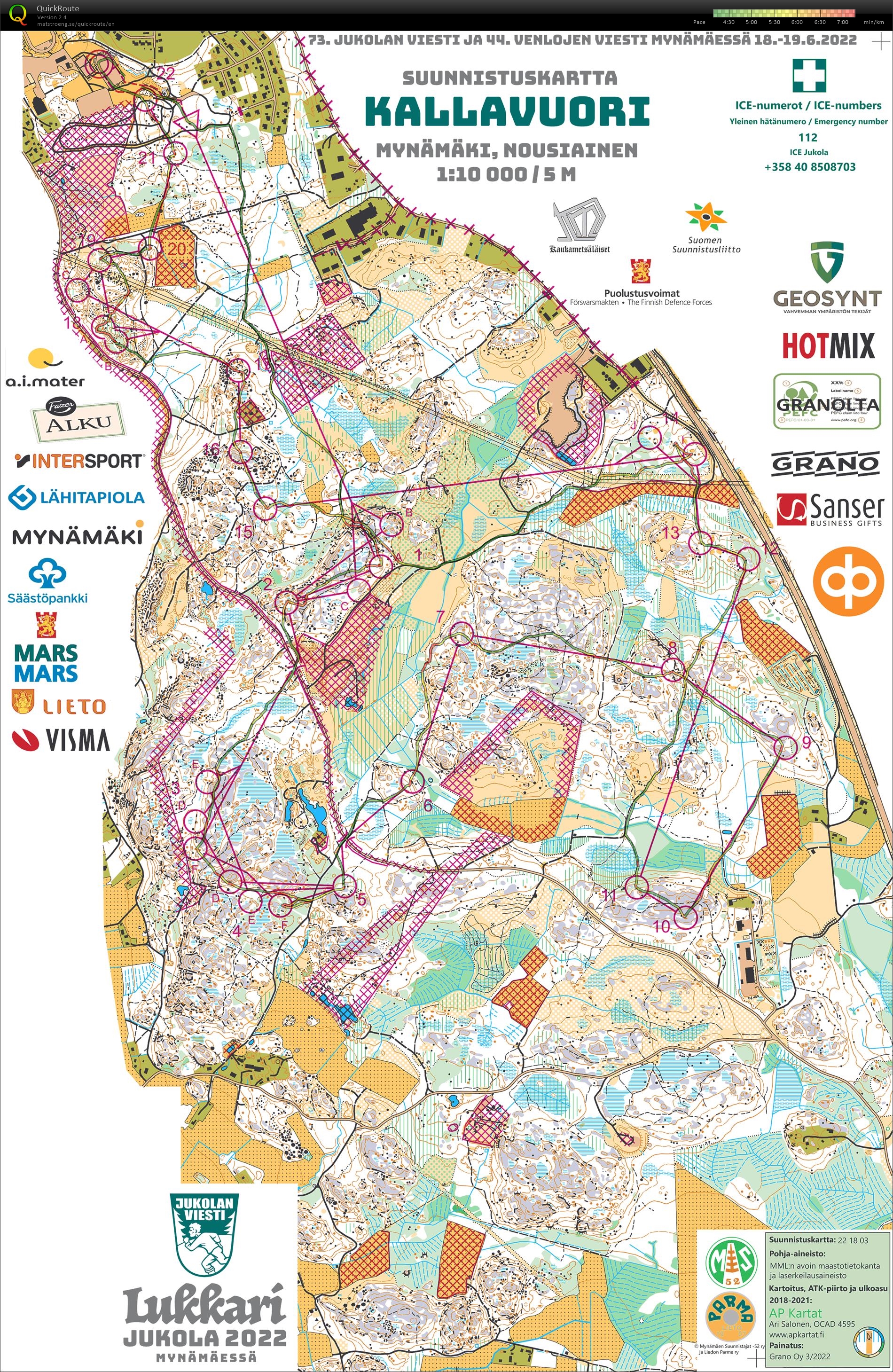 Jukola 2. osuus - Kristiansand OK (2022-06-18)